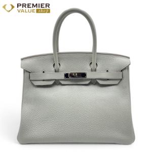 エルメス バーキン 30 パールグレー トゴ シルバー金具 □O刻印