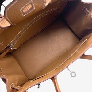 エルメス バーキン 25 ゴールド トゴ シル...の詳細画像5