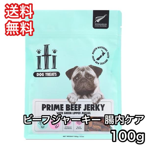 イティ トリーツ iti 犬 おやつ ビーフ ジャーキー 腸内ケア 100g 送料無料 凝縮カット ...