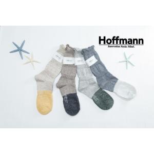 メール便可 ホフマン Hoffmann 靴下 ソックス レディース ブランド 国産 日本製 リネン ...