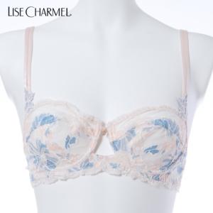 50%OFF セール リズシャルメル LISE CHARMEL ブラ ブラジャー 3/4ノンパテッドブルーのソナタ レディース 下着 インポート 高級 ランジェリー セクシー 脇肉 レ｜premium-lingerie