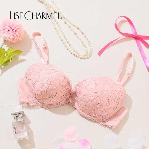 10%OFF セール リズシャルメル LISE CHARMEL ブラジャー モールドカップブラ アカ...