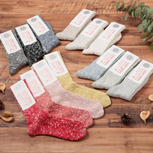 LUCKY SOCKS ラッキーソックス 当たり付き 靴下 ソックス ミックスリブソックス メンズ ...