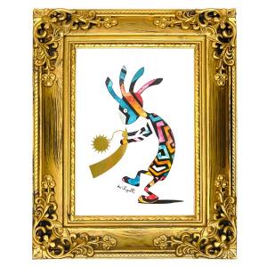 不思議なココペリ-太陽の角笛- (開運絵画 A...の詳細画像5