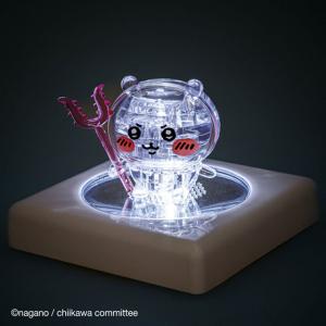 ちいかわクリスタルパズル「ちいかわ（15ピース）」ディスプレイライトセット 爆買 (ちいかわグッズ 立体パズル 透明パズル インテリア 透明ピース