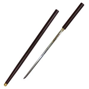 仕込み杖「茶石目鞘」(仕込杖 模擬刀 美術刀 杖に仕込んだ刀剣 全長92cm コスプレ用刀 日本刀 座頭市 侍)｜premium-pony