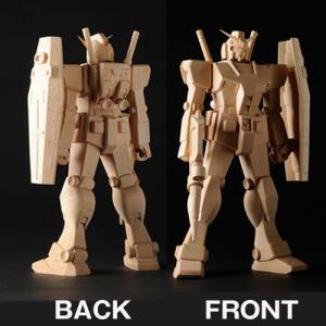 機動士ガンダムオフィシャル熟練仏師手彫り「木彫ガンダムRX-78-2