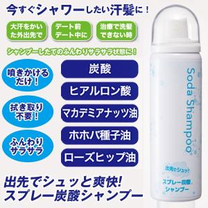 出先でシュッと爽快 スプレー炭酸シャンプー 炭酸ヘッドスパ 噴きかけるだけ 洗髪 シャワー ふんわり サラサラヘアー 爽快 身だしなみ 炭酸水 Glm 18 プレミアムポニー 通販 Yahoo ショッピング