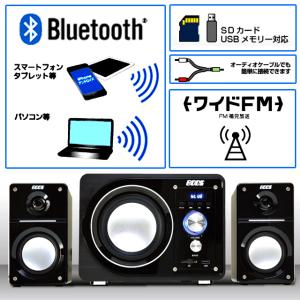 Bluetoothパワーアンプスピーカー2.1...の詳細画像3