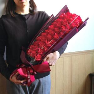 還暦のお祝い「60輪ローズシャボンブーケBOX...の詳細画像1