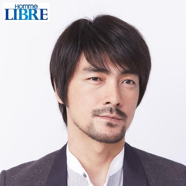 メンズウィッグ「オム・リーブル」ベーシックスタイル02 ナチュラルブラック（LIBRE 男性用かつら...