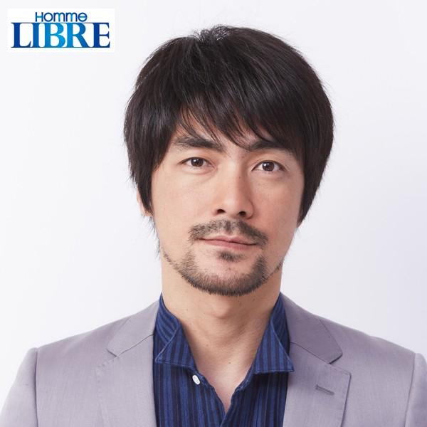 メンズウィッグ「オム・リーブル」カジュアルスタイル02 ナチュラルブラック（LIBRE 男性用かつら...