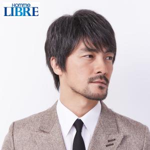 メンズウィッグ「オム・リーブル」ベーシックスタイル03 グレー白髪