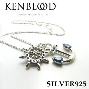 送料無料KENBLOODペンダント「KP-451」 (ケンブラッド,シルバー925,ネックレス,アクセサリー,,アンカー,碇,舵,SILVER925,ストリート)