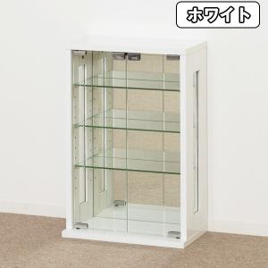 コレクションケース  フィギュアケース  4段   背面ミラー     ホワイト g11665]【幅49cm】 Legras コレクションケース スタンド 4段