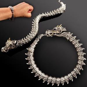 龍眼天珠紐ブレス 純銀シルバー 最高のパワー権力 金運財運 魔除け