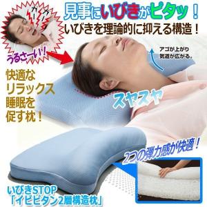 睡眠 寒暖差 体調 いびきSTOP「イビピタン2層構造枕」(口呼吸 鼻呼吸 洗濯機可 快適 快眠 熟睡 健康 リラックス 就寝 睡眠 顎 気道 2層 )
