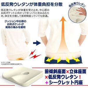 骨盤まわりの3D座面設計!Dr.PRO低反発フ...の詳細画像2