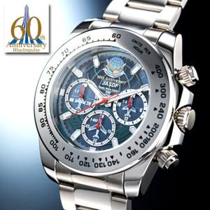航空自衛隊 ブルーインパルス 60周年 ソーラー メンズ 腕時計 JASDF 青 ブルーインパルス60周年記念 ソーラーウォッチ 交換ベルト付