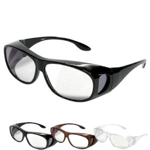 HOYA製レンズ オーバーグラス拡大鏡  (1.8倍 メガネ型ルーペ 眼鏡タイプ シニア メガネタイプの拡大鏡メガネの上から装着できる 紫外線カット率99.5%)｜premium-pony