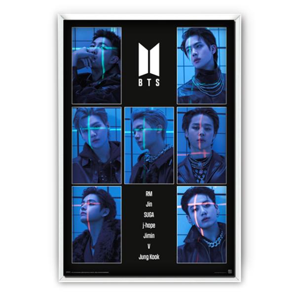 BTSビジュアルポスターK-1 No.2 アルミ製フレームセット 爆買  RM JIN SUGA J...