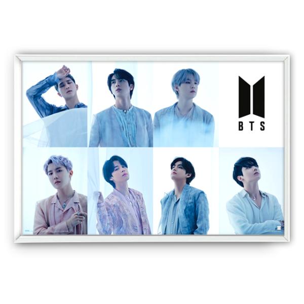 BTSビジュアルポスターK-1 No.4 アルミ製フレームセット  爆買 RM JIN SUGA J...