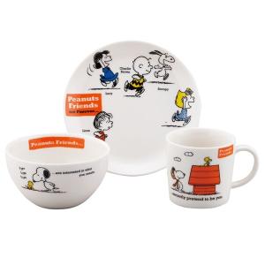 スヌーピーピーナッツフレンズ3ピースセット (SNOOPY 食器