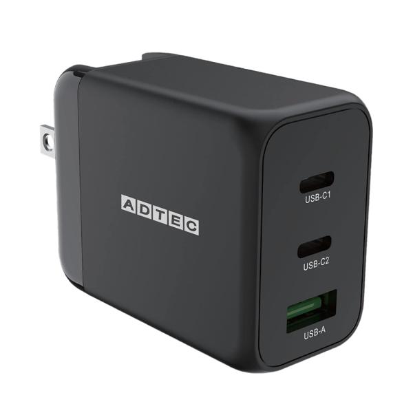 アドテック Power Delivery対応 GaN AC充電器/65W/USB Type-A 1ポ...