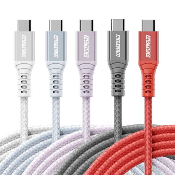 アドテック Type-C to C ケーブル 1.0m APC-V1024CC-U4G3【240W/...