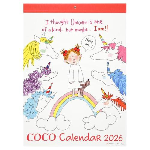 グリーティングライフ 2026年 カレンダー ココちゃん 壁掛け C-1672-RY