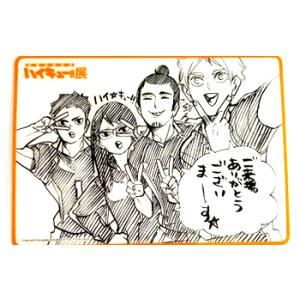 ハイキュー!!展 クリアカード 烏野高校3年生 （澤村大地 清水潔子 東峰旭 菅原孝支） 入場者特典
