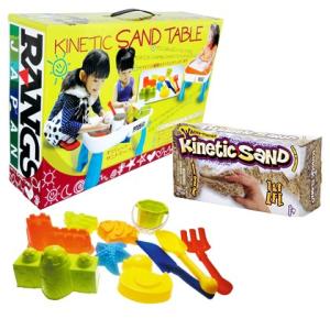 [新品] キネティックサンドテーブルセット + キネティックサンド （テーブル+アイテム10個+キネ...