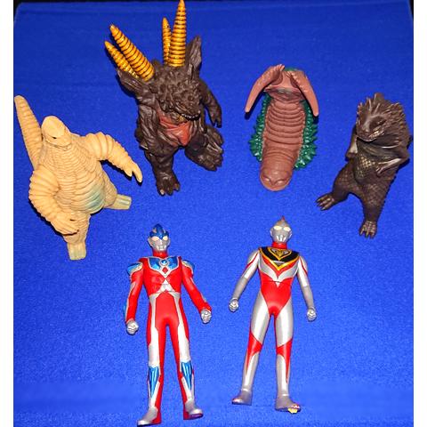 ウルトラマン　ソフビ人形　6個セット（レッドキング・ベムラー・サンダーダランビア・ツインテール・ウル...