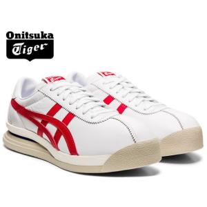 オニツカタイガー コルセア スニーカー メンズ レディース Onitsuka Tiger TIGER CORSAIR EX 100 WHITE/CLASSIC RED