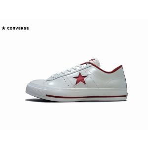 コンバース ワンスター J ホワイト レッド メンズ スニーカー 日本製 CONVERSE ONE ...