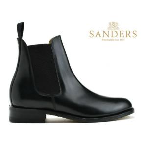 サンダース 靴 サイドゴアブーツ SANDERS 1864B ブラック メンズ ビジネス｜premiumone