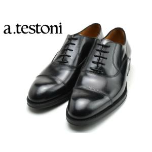 C0205)未使用品　ア・テストーニ　a.testoni 7.5メンズシューズ a. testoni ア テストーニ ビジネス ドレス 革靴 紳士靴