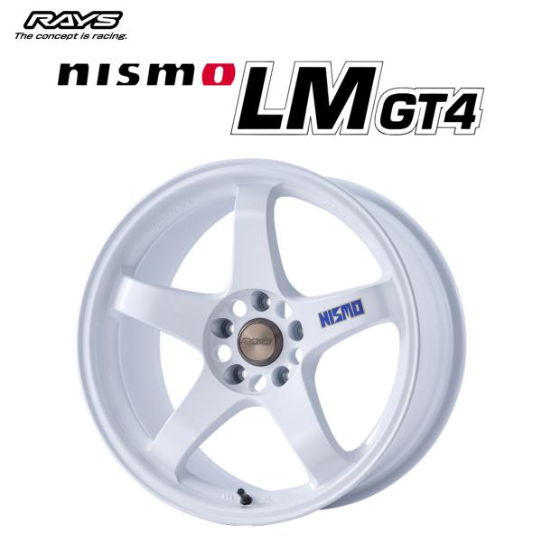 RAYS LM GT4 NISMO 40th記念モデル レイズ LM GT4 ニスモ ホワイト 18...
