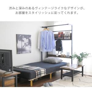 ベッド上 収納 ラック ハンガーラック 省スペ...の詳細画像3