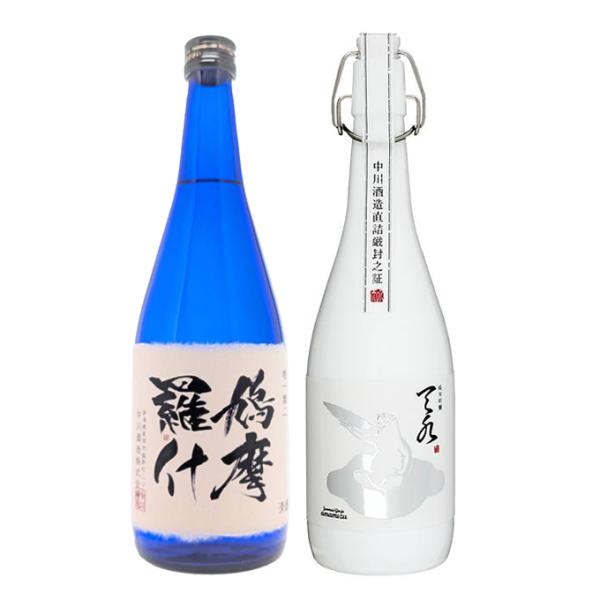 お年賀 日本酒 飲み比べ ギフト プレゼント 男性 女性 純米大吟醸鳩摩羅什×純米吟醸amamizu...