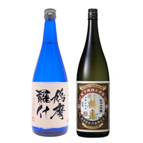 お年賀 日本酒 飲み比べ ギフト プレゼント 男性 純米大吟醸 鳩摩羅什 × 純米大吟醸 越後鶴亀 ...