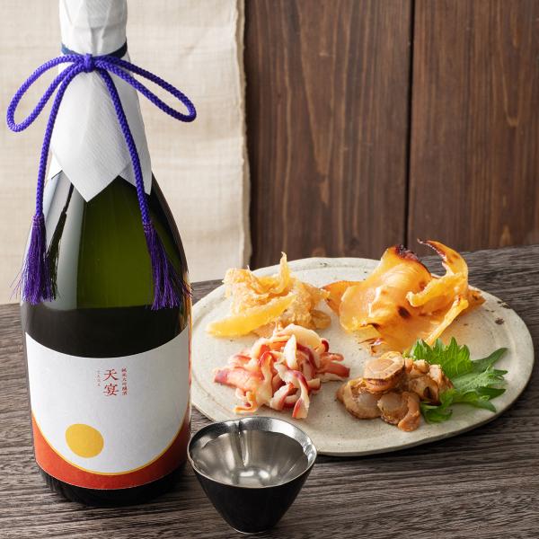 お歳暮 2025 日本酒 おつまみセット 純米大吟醸 天宴720ml×清酒漬け珍味4種セット プレゼ...