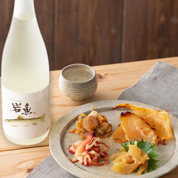 お歳暮 2025 日本酒 おつまみセット 純米大吟醸 原酒 岩魚 720ml×清酒漬け珍味４種セット...