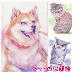 ペット 似顔絵 プレゼント 贈り物 お祝い 愛犬 位牌 愛猫 誕生日 自画像 お悔み 供養 ギフト ...