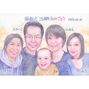 似顔絵 プレゼント 「写実絵画」 金婚式 銀婚...の詳細画像5