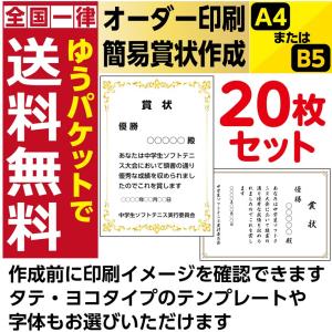 オーダー印刷 簡易賞状作成 またはb5サイズ 枚セット Sja4b5 プレスストア 通販 Yahoo ショッピング