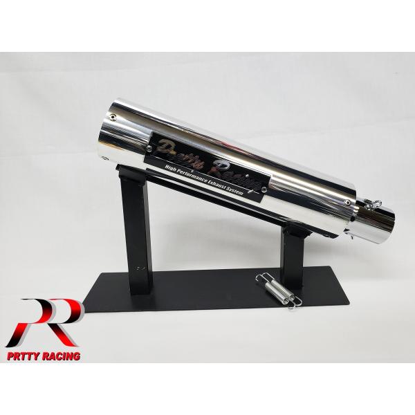 PRETTYRACING製 50.8π アルミサイレンサー タイプ2 プレート付