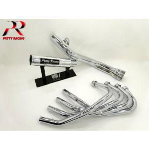 プリティ― KAWASAKI ゼファー400 新品 ガニマタ ブレット管 マフラー