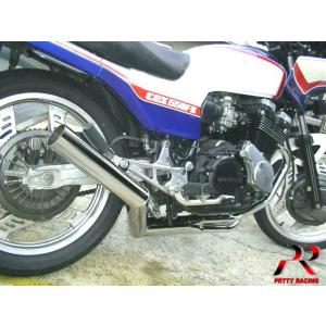 プリティ― HONDA CBX400F 54π PRETTY ガニマタブレット管 黒 マフラー
