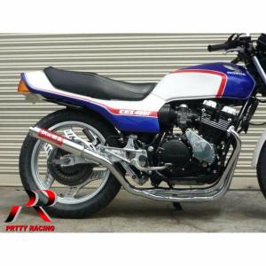 プリティ― HONDA CBX400F 紀の国屋 45π レースタイプ (サイレンサー着脱式)   4-2-1管 マフラー メッキ｜pretty-racing